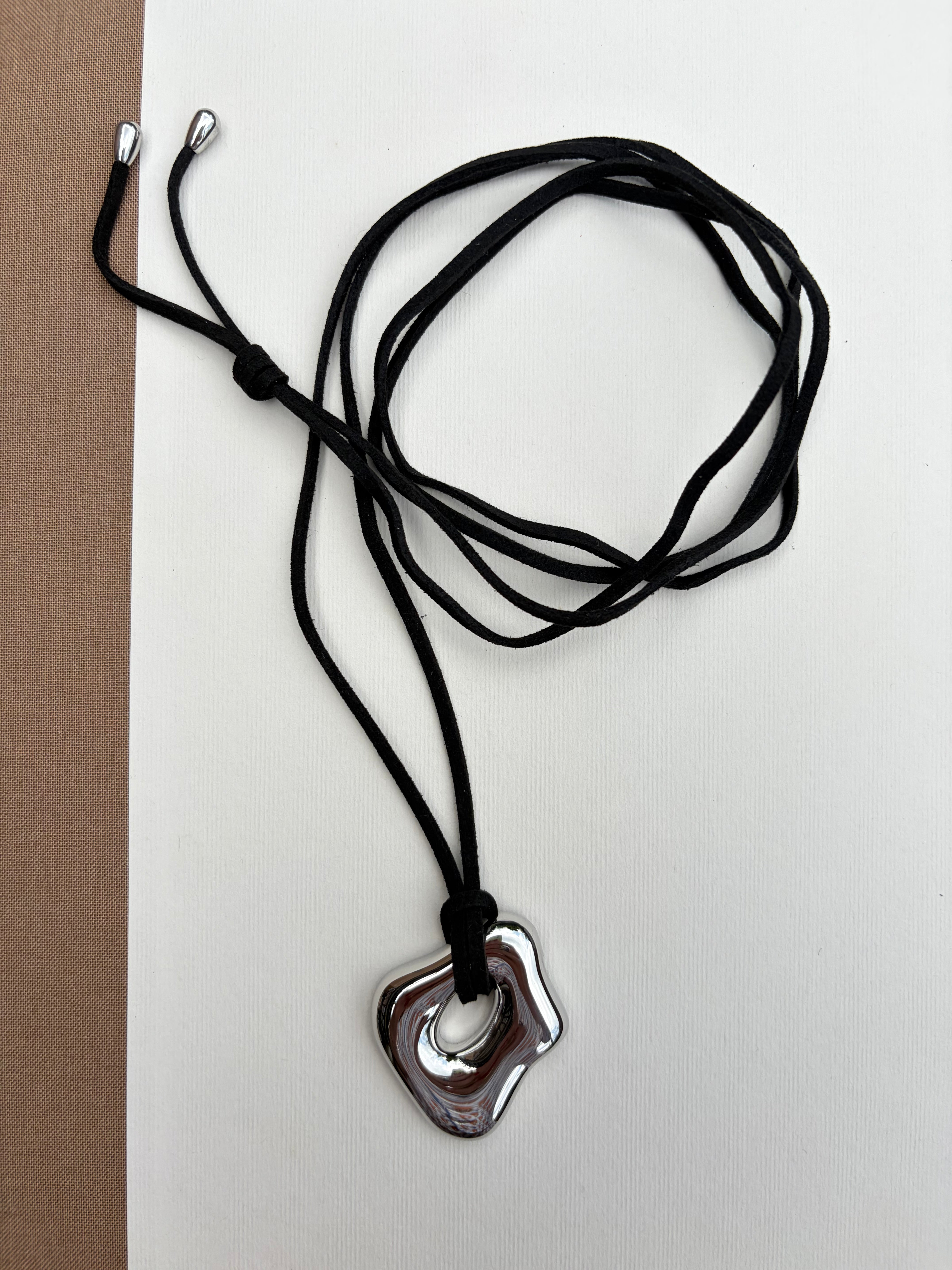 Ceyvan 18K Gold Non-Tarnish Leather Cord Pendant Necklace