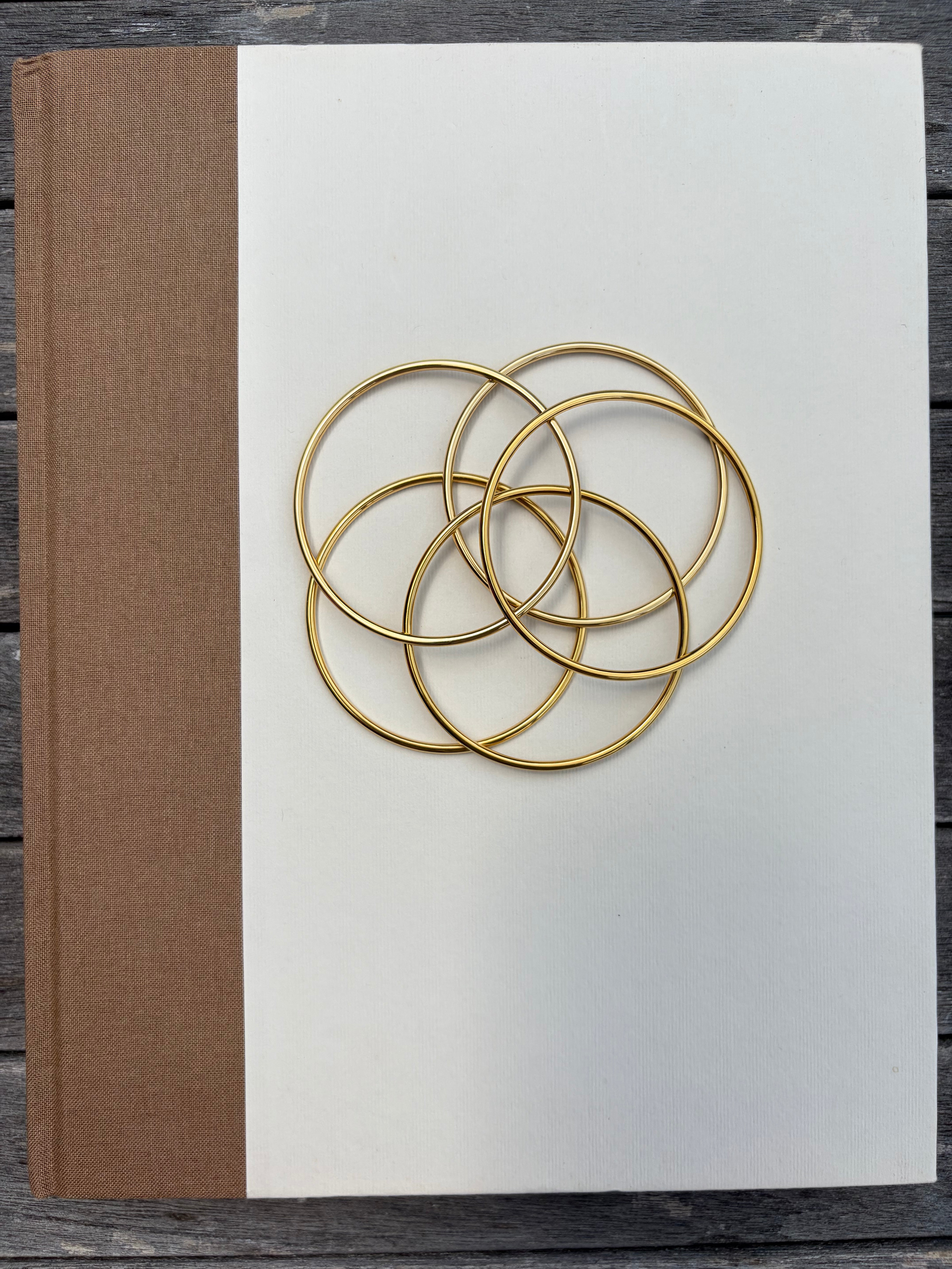 Gold Thin Bangle Set
