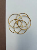 Gold Thin Bangle Set