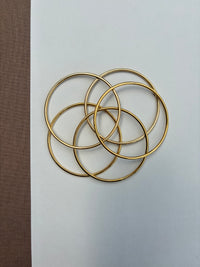 Gold Thin Bangle Set
