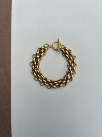 Gold Bold Weave Bracelet