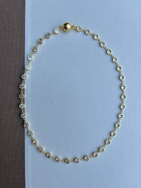 Bezel Set CZ Necklace