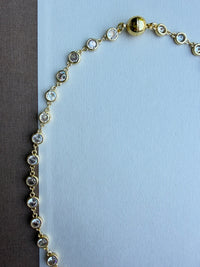 Bezel Set CZ Necklace