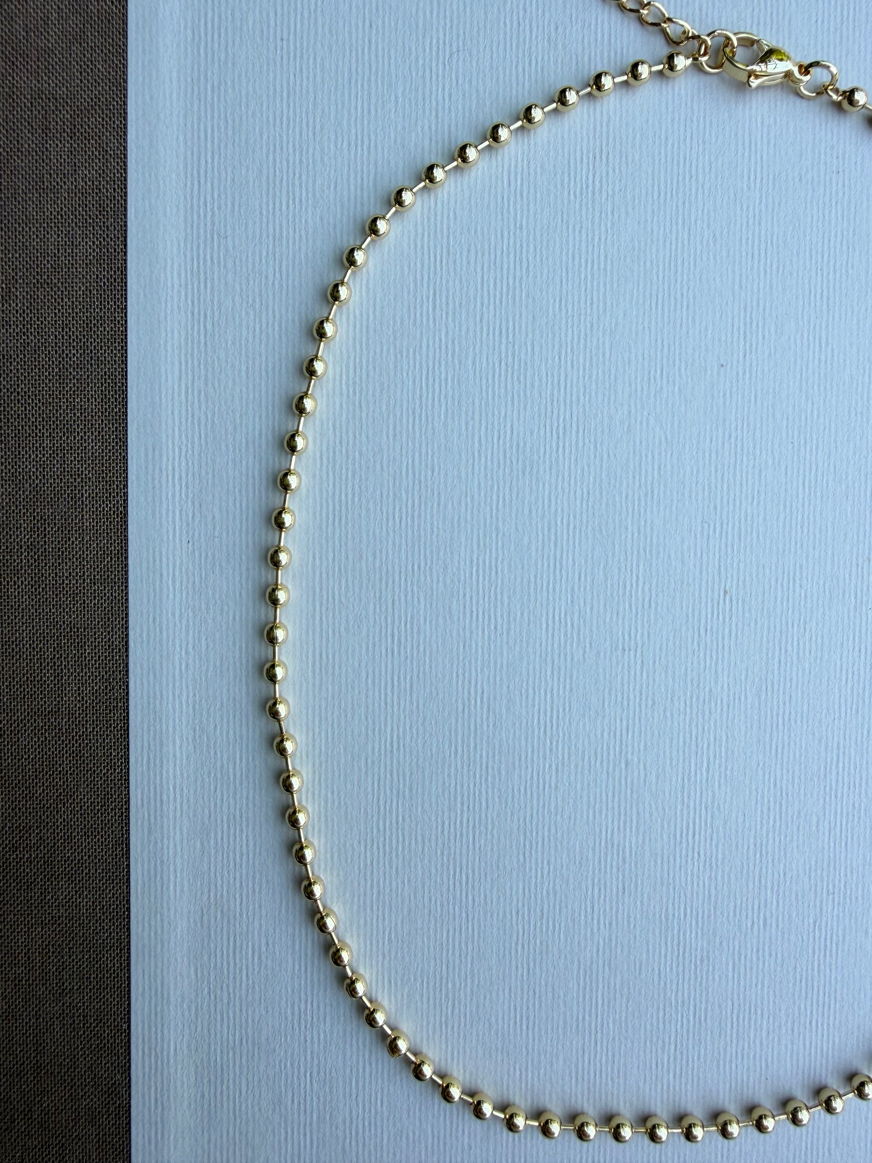 Gold Ball Chain