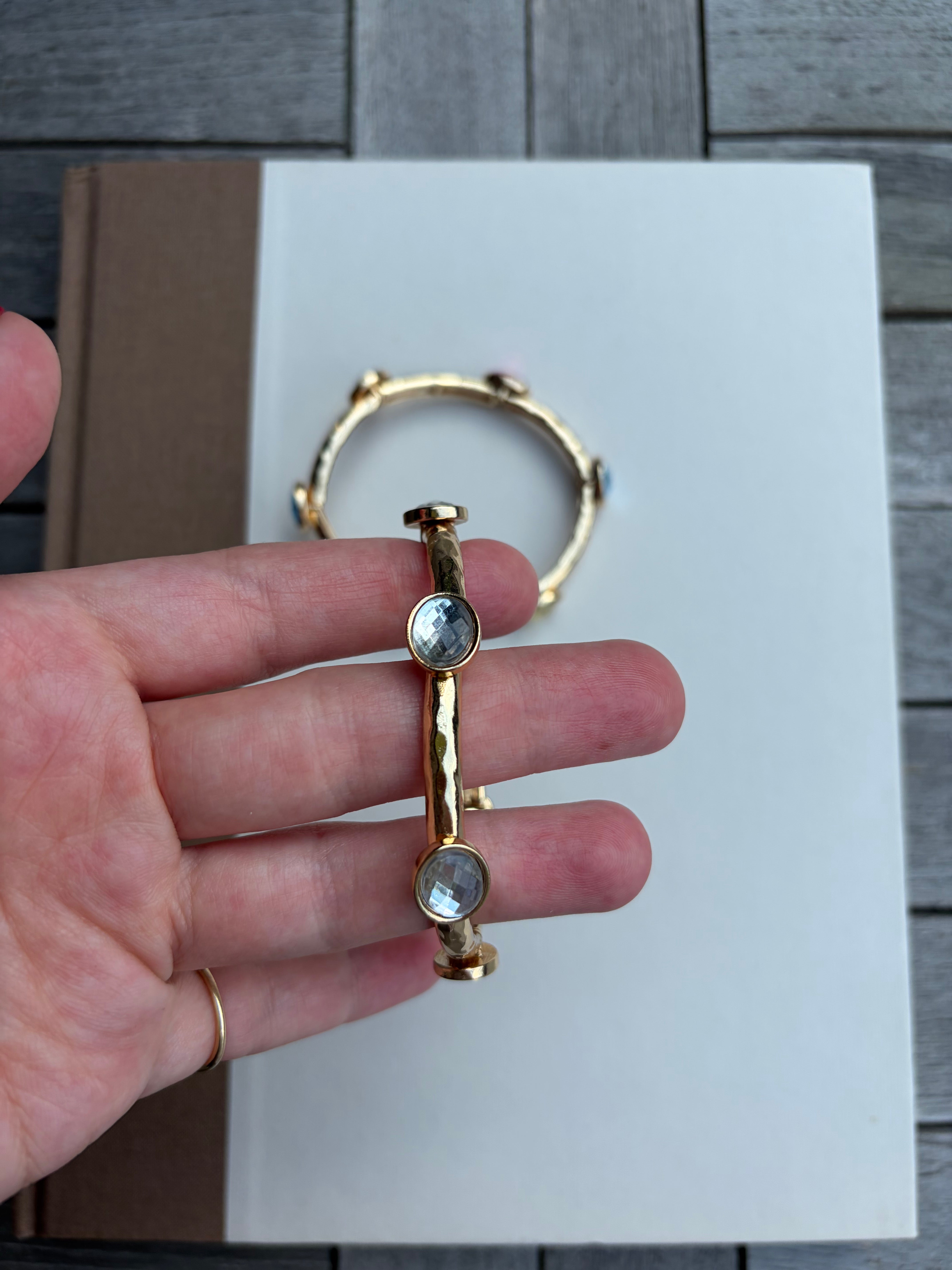 Gold Stretch Bangle Bracelet
