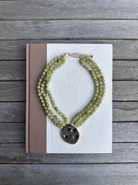 Draping Statement Beaded Necklace