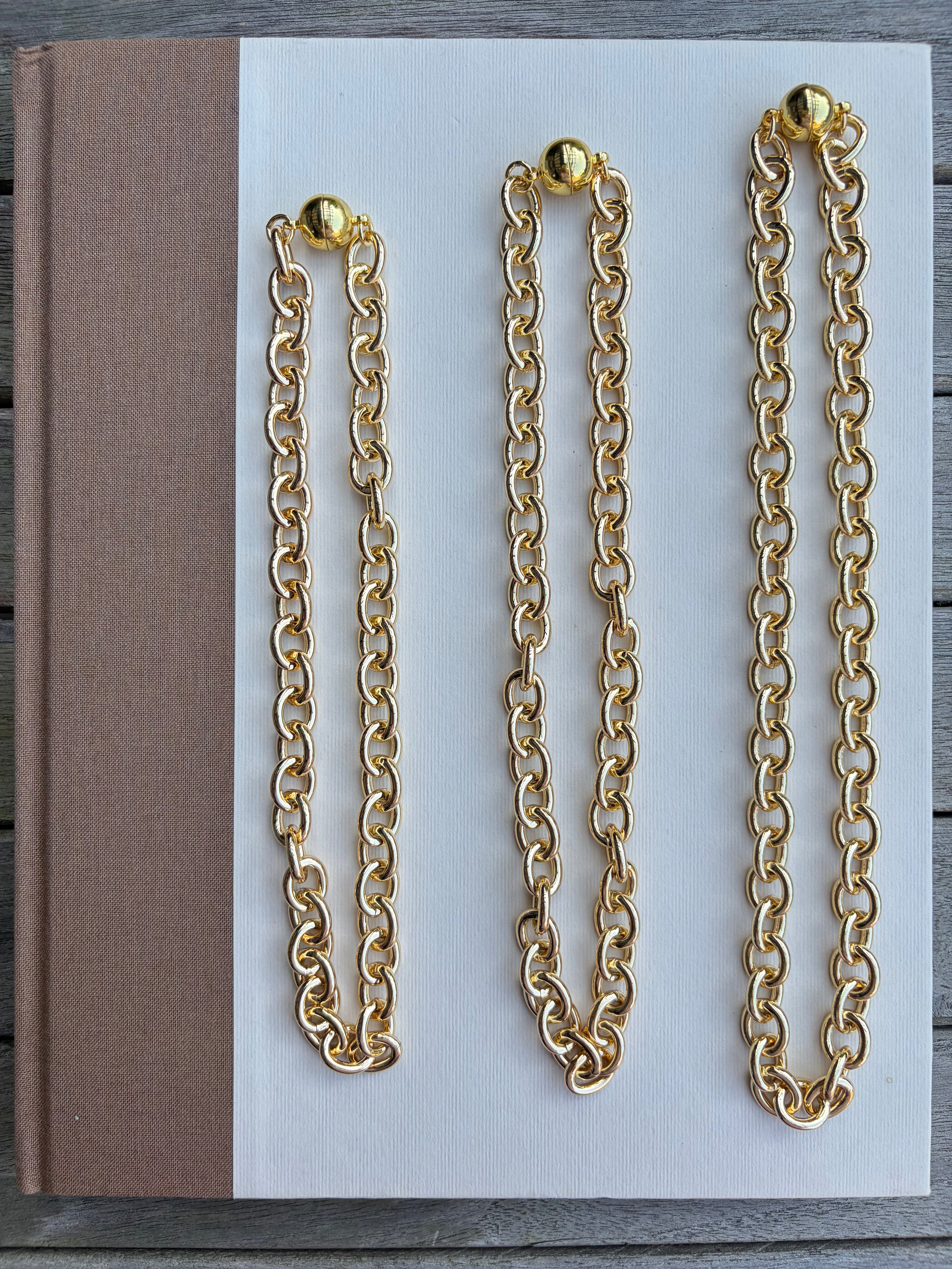 The Rolo Gold Chain with Magnetic Clasp
