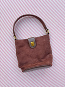Faux Suede Handbag
