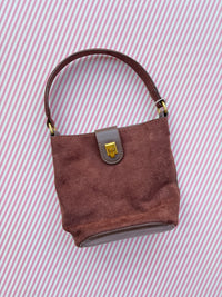 Faux Suede Handbag