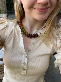 Bentley Chunky Beaded Necklace in Multi