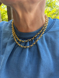 The Belcher Link Gold Chain with Magnetic Clasp