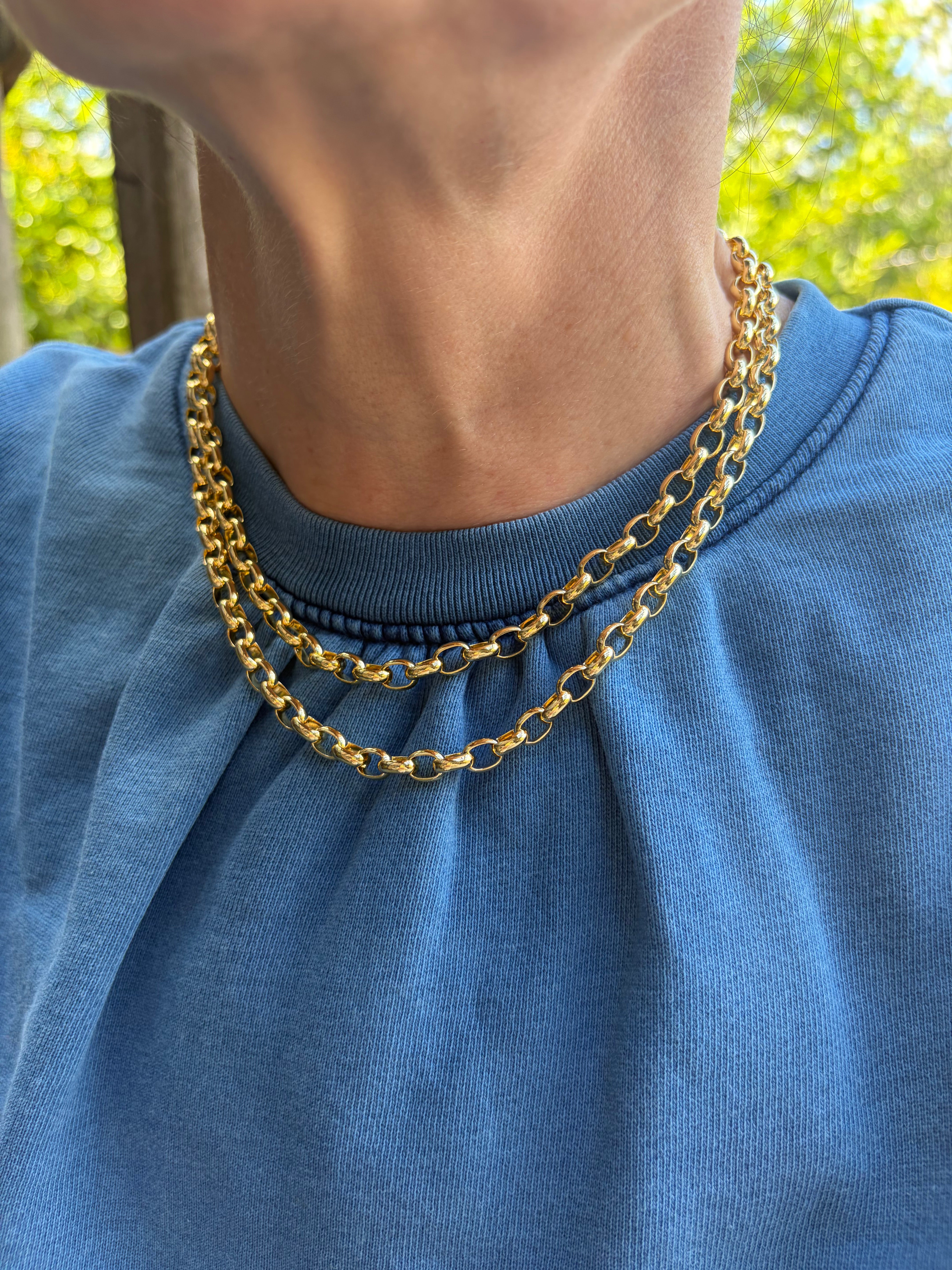 The Belcher Link Gold Chain with Magnetic Clasp