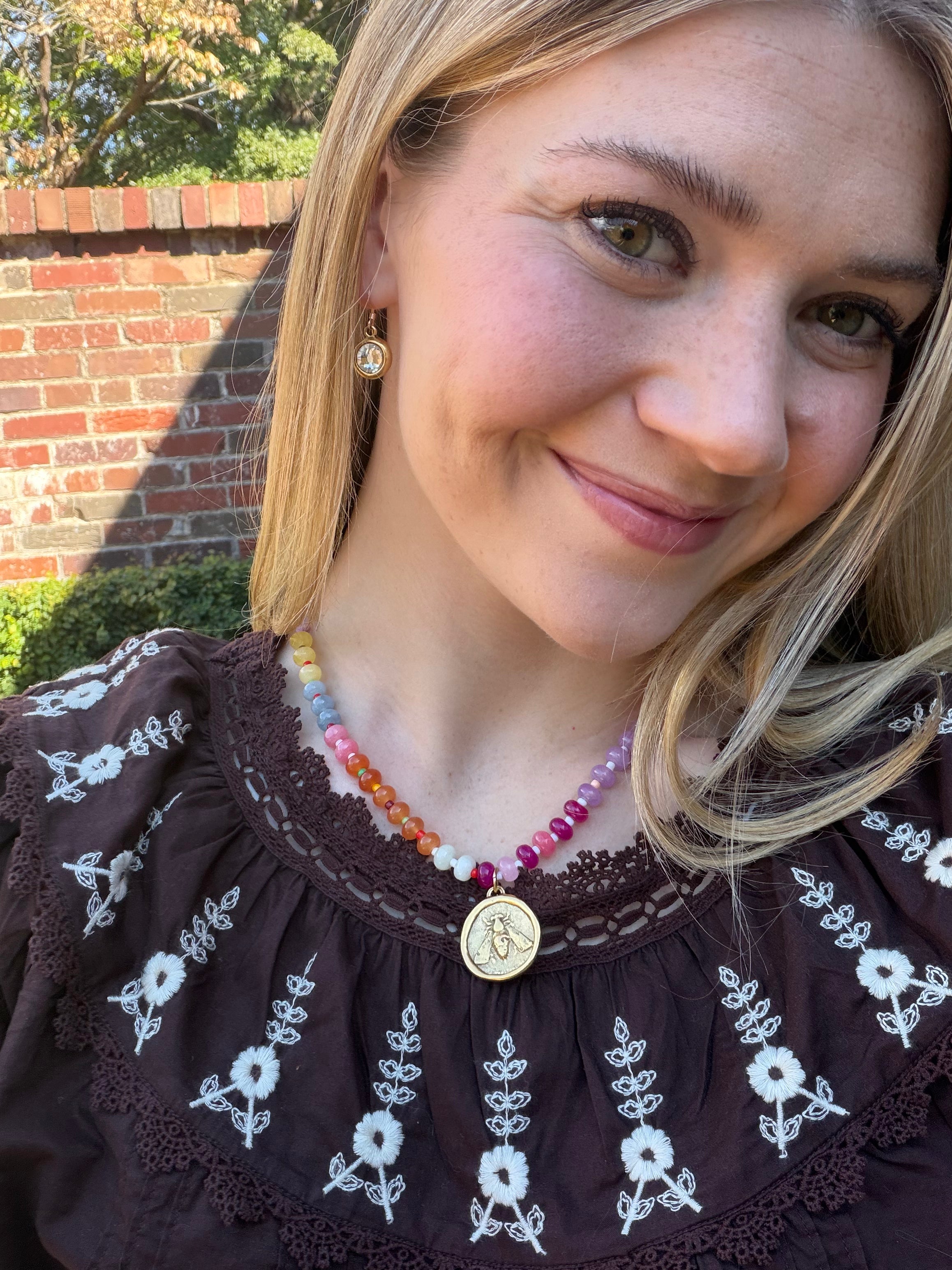 Bees Please Beaded Bee Necklace