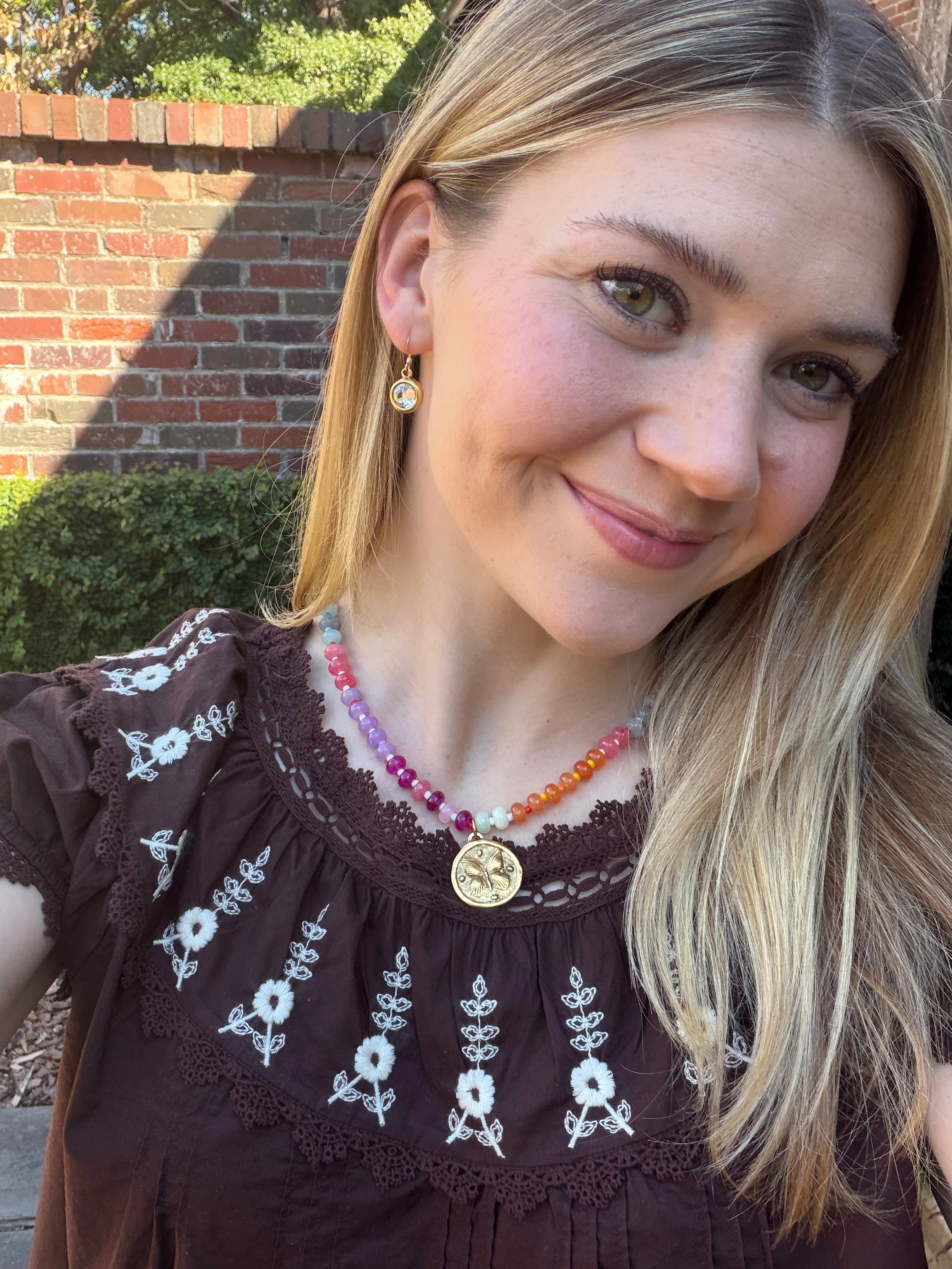 Butterfly Kisses Beaded Necklace