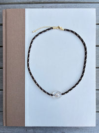 Cocoa Crystal Paracord Necklace