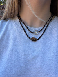 Amber Tiger Paracord Necklace