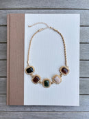 Multicolor Stone Statement Necklace