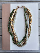 Multi-Strand Beaded Statement Necklace