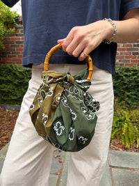 MARU Scarf Bag – Olive & Forest Green