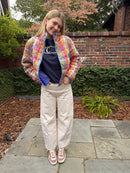 Stained Glass Plaid Quilted Jacket