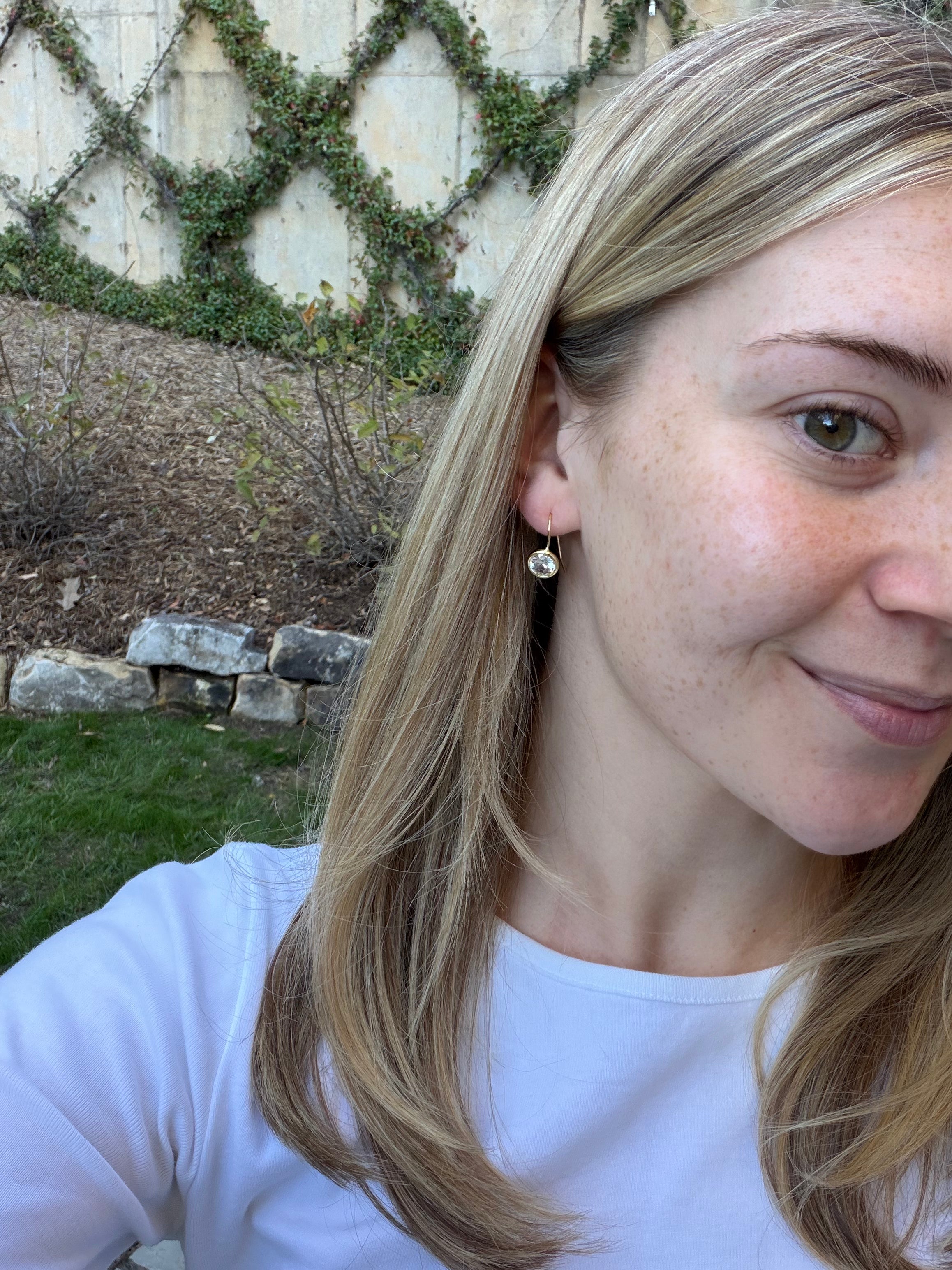 Everglow Gold Crystal Drop Earrings