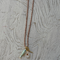 Color Coated Chain with Charms