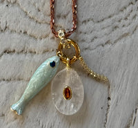 Color Coated Chain with Charms