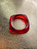 Chunky Colorful Square Acrylic Bangle