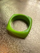 Chunky Colorful Square Acrylic Bangle