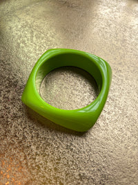 Chunky Colorful Square Acrylic Bangle
