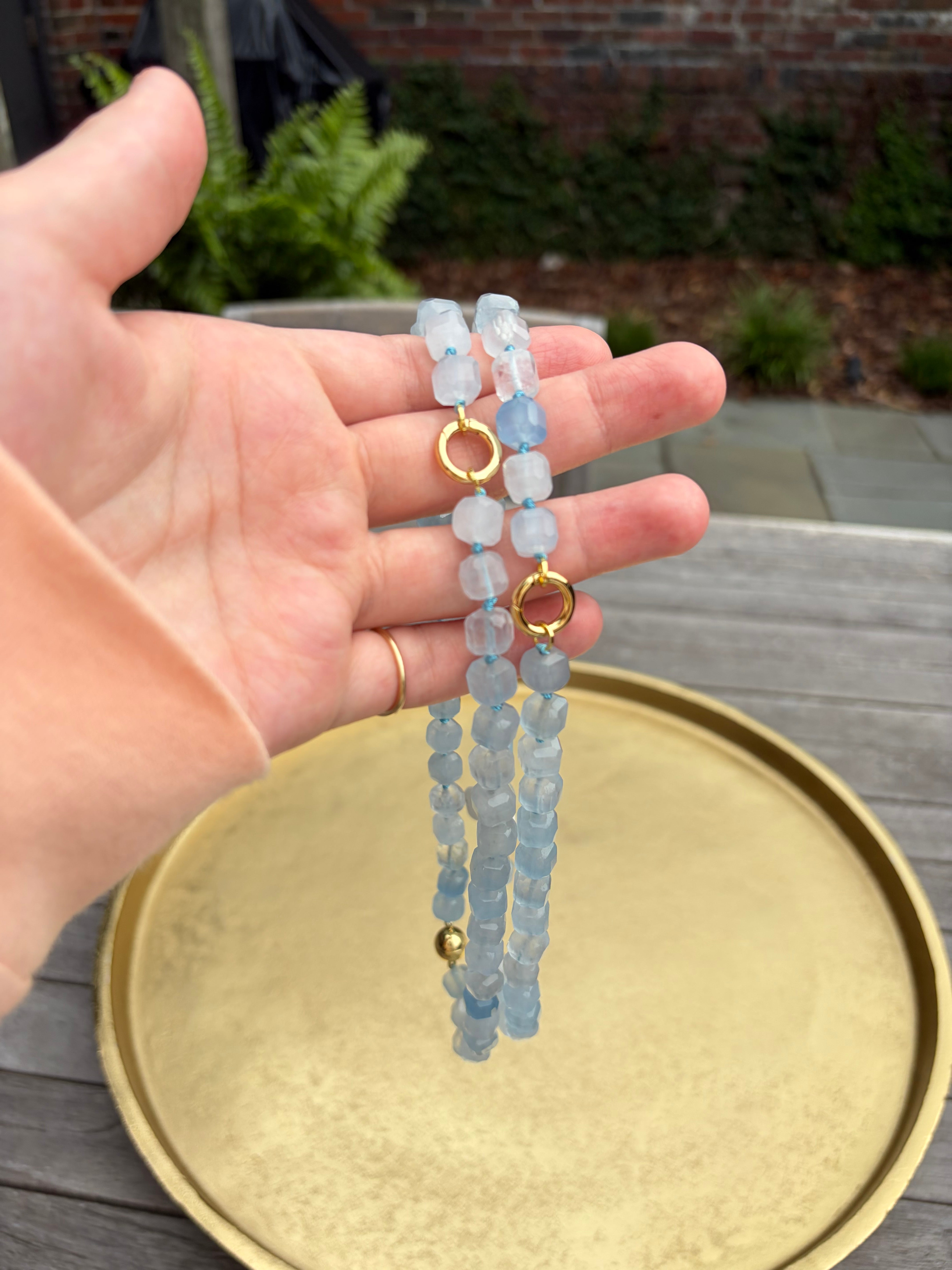 Sugar Cube Beaded Necklace