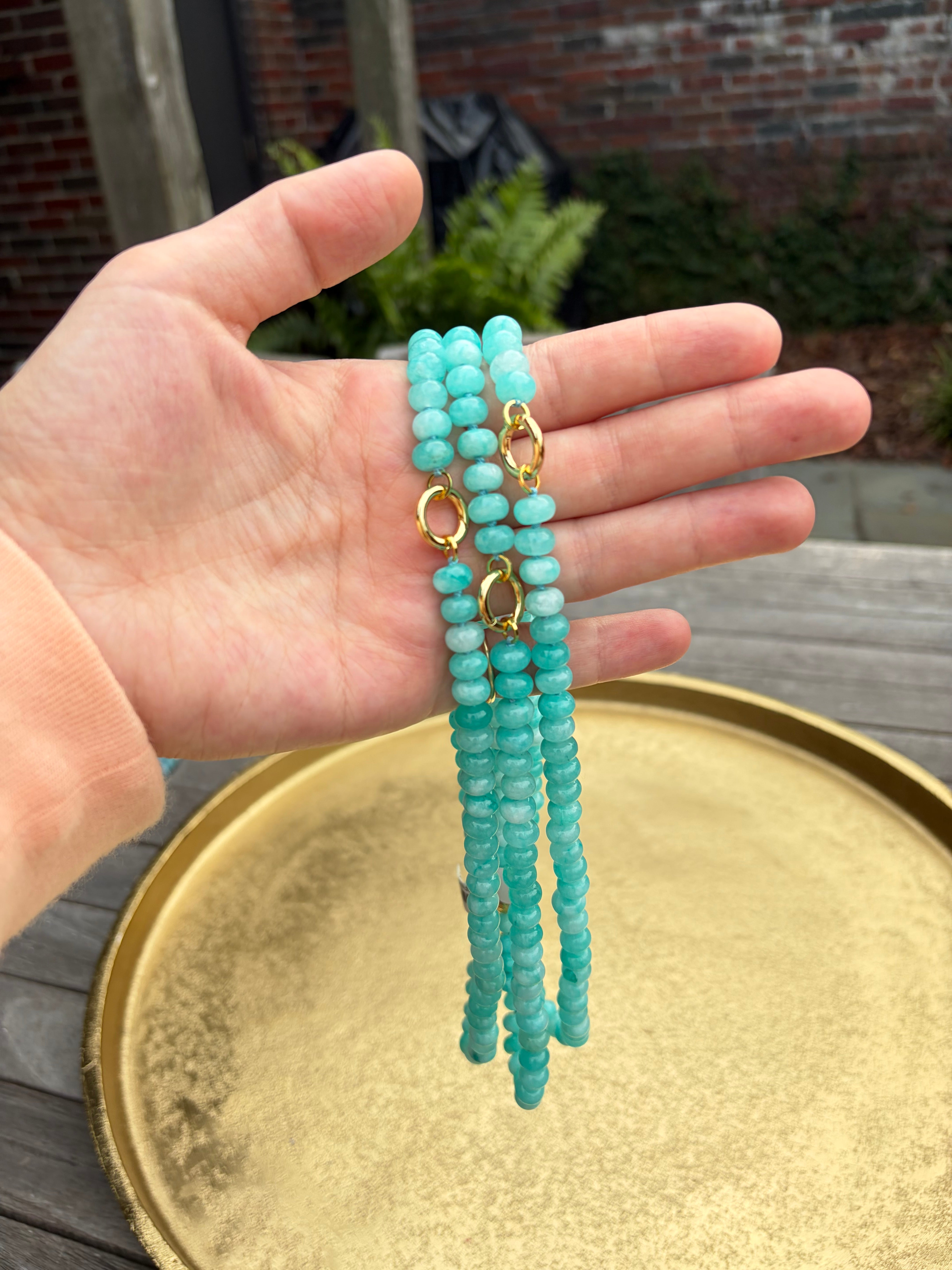 Jelly Bean Beaded Necklace