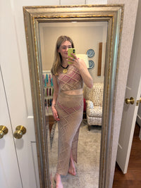 Bubble Hem Tank and Skirt Cover Up Set