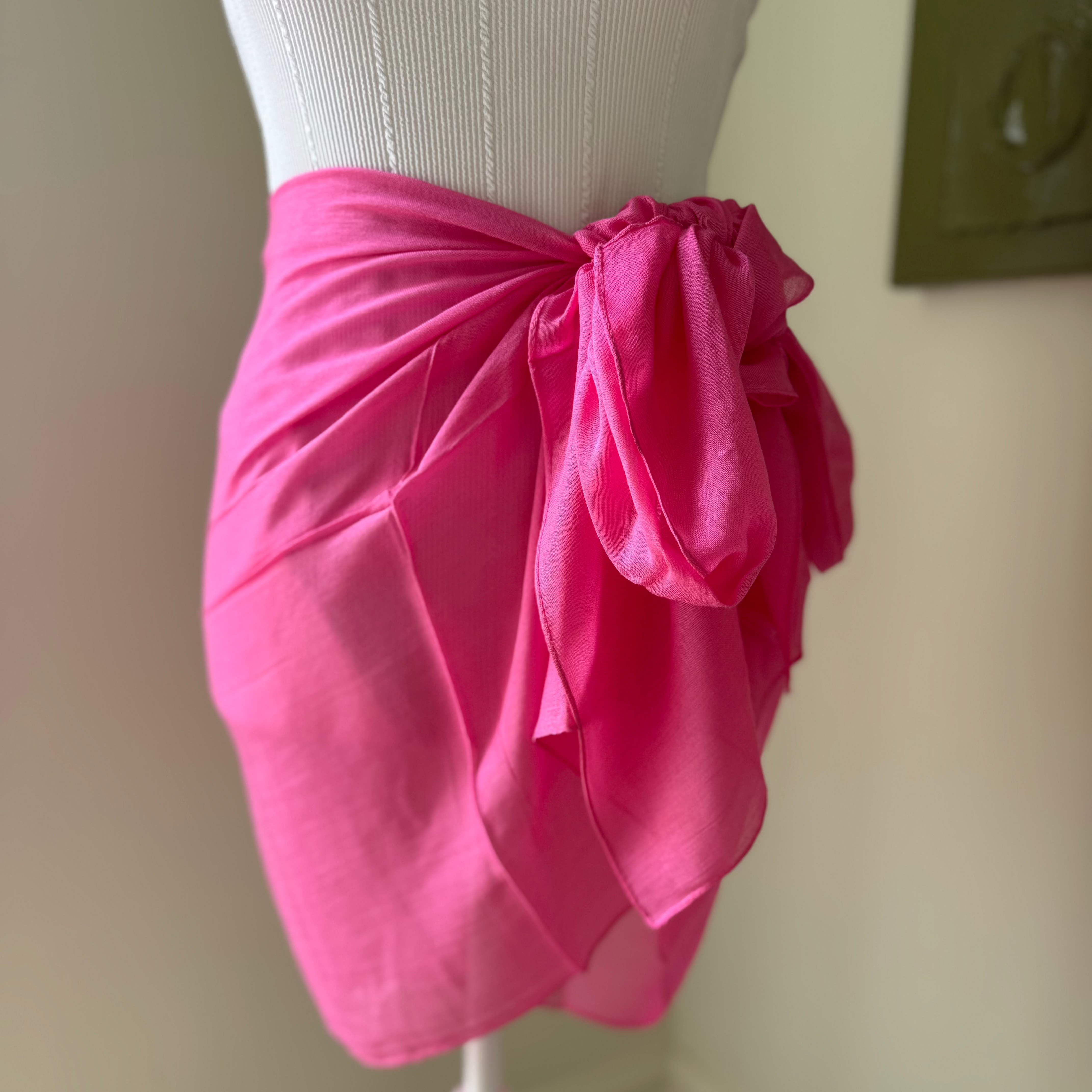 Solid Pink Sarong