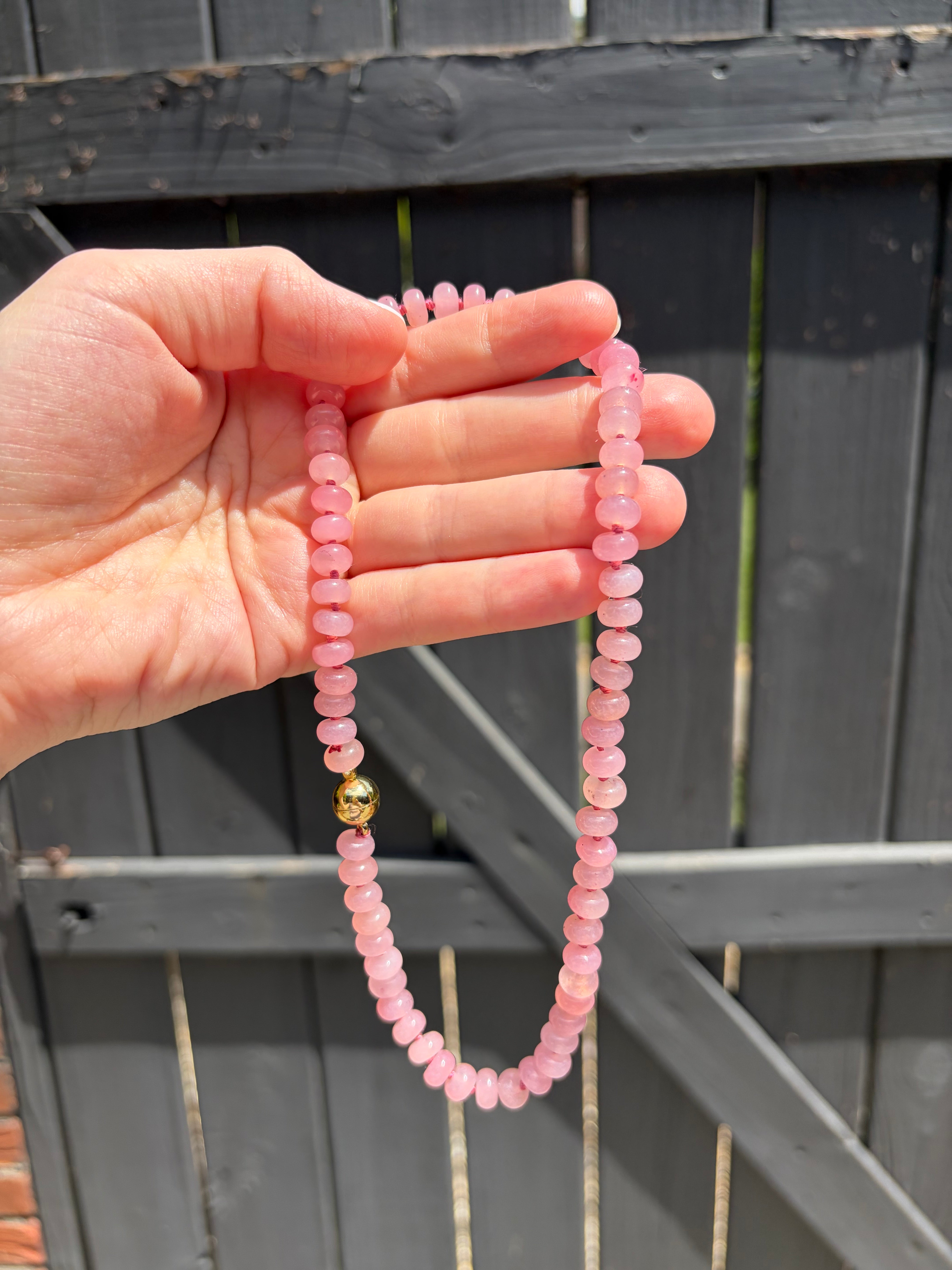 Beaded Necklace With Magnetic Clasp