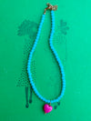 Pippa Beaded Necklace with Heart Charm