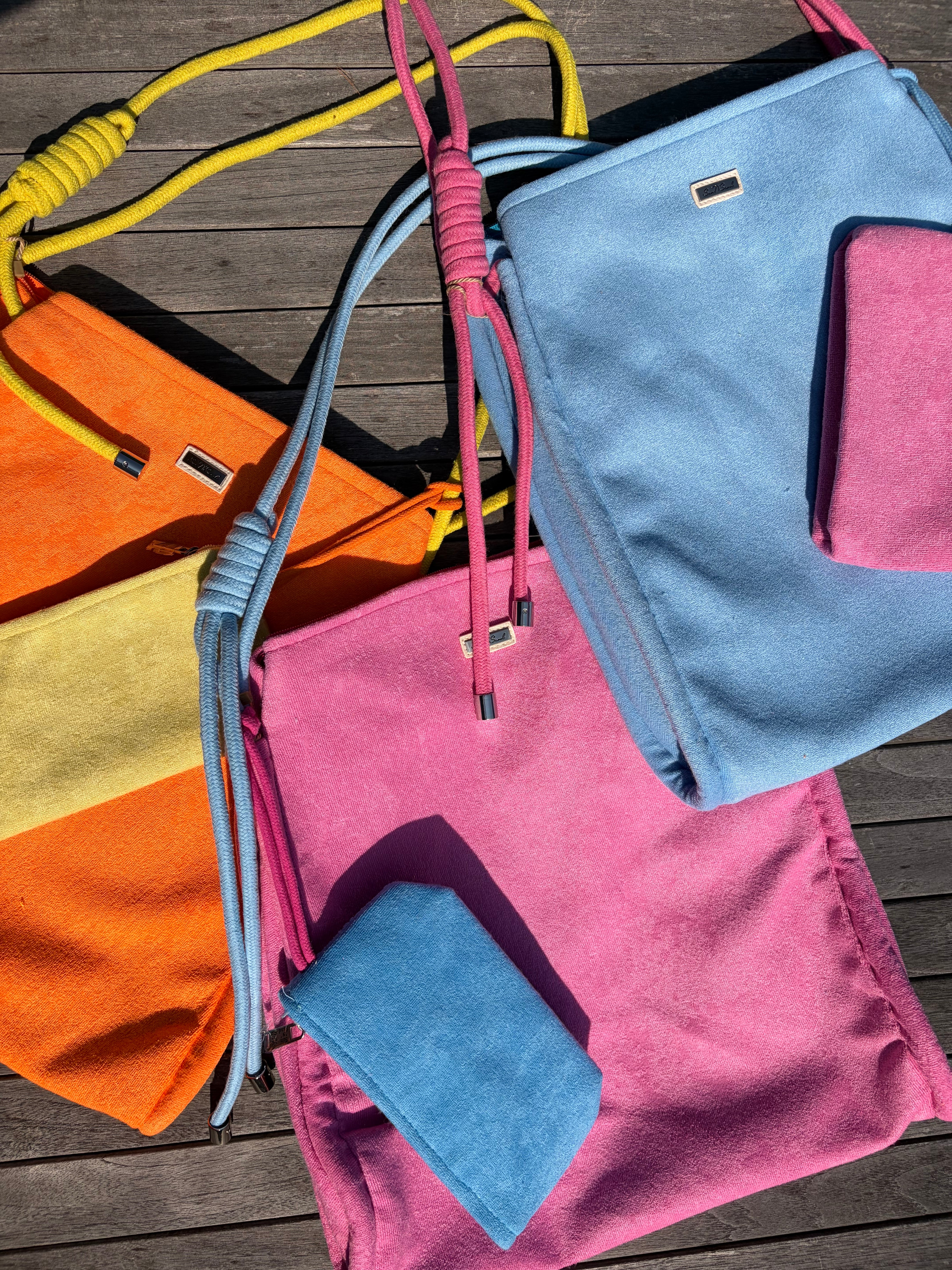 Sun'N'Sand Colorful Terry Shoulder Tote