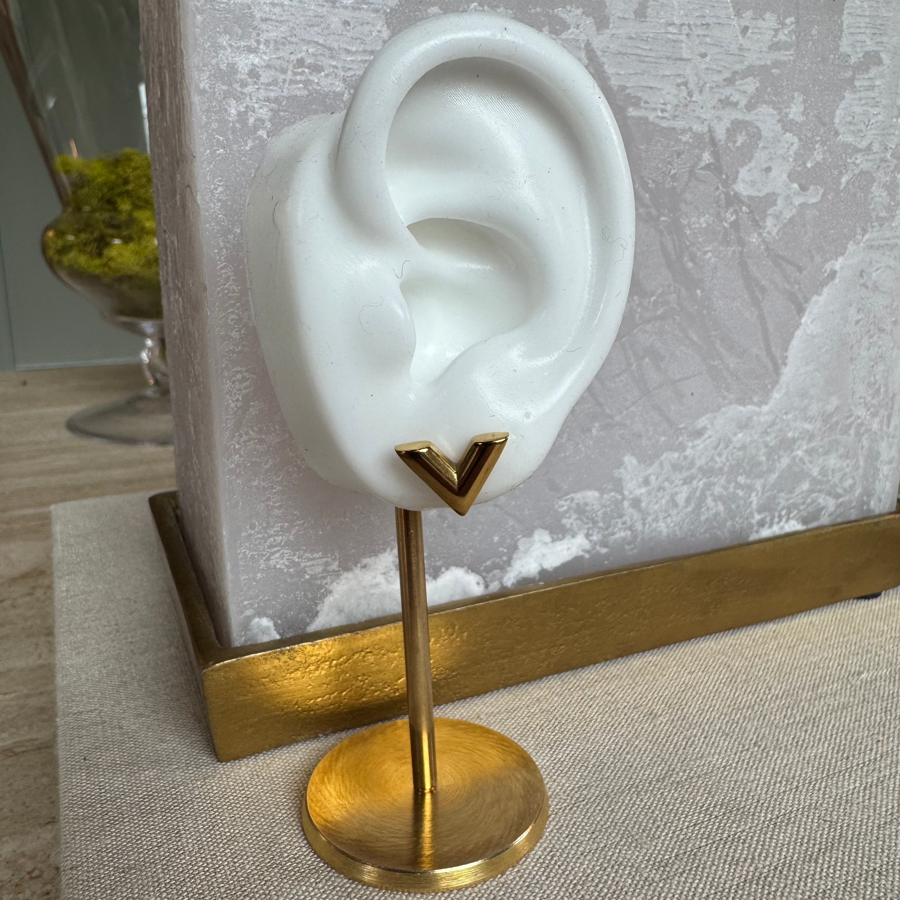 V Stud Earrings