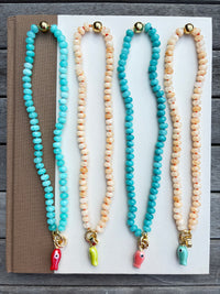 Happy Fish Charm Necklace
