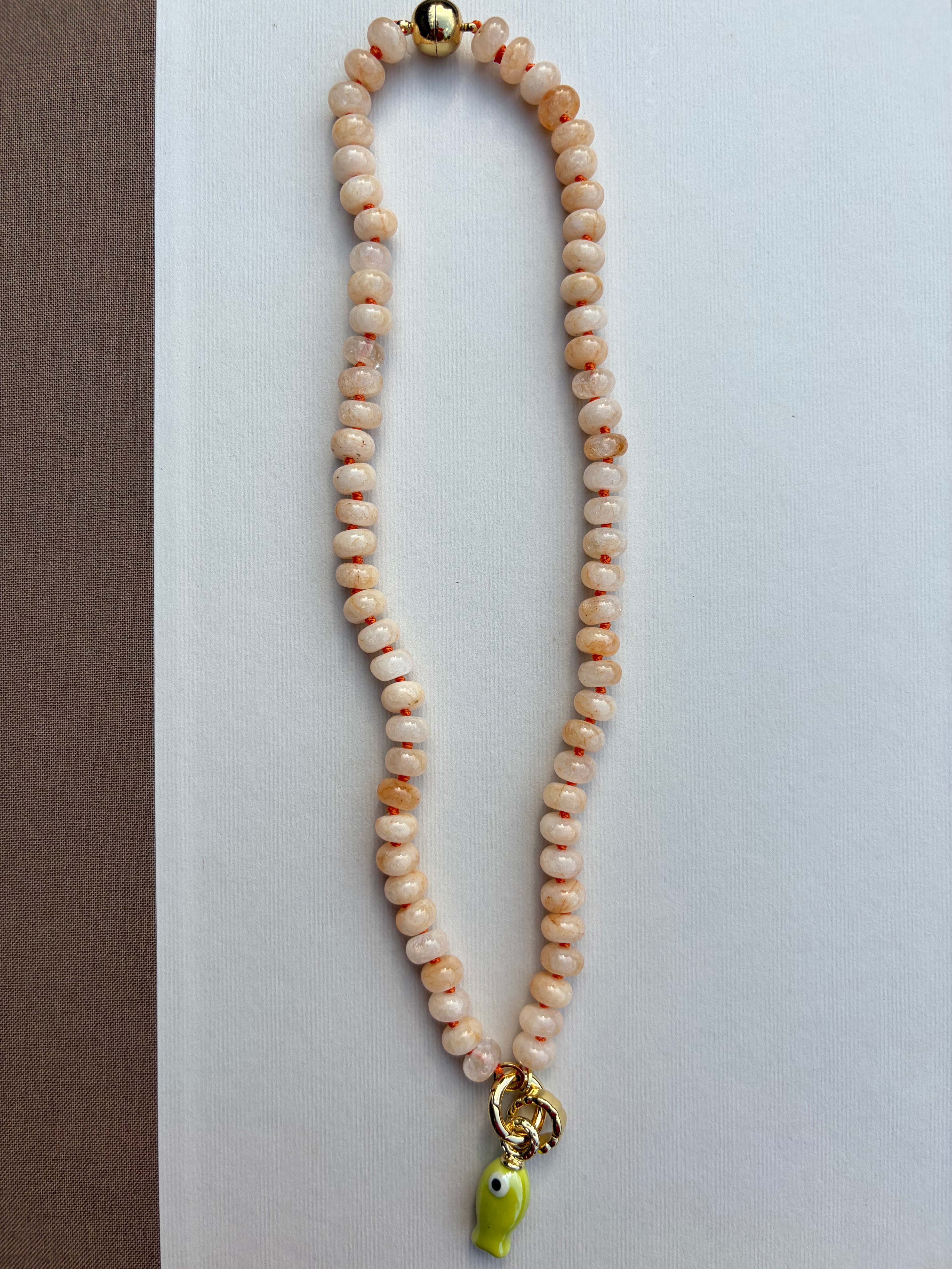 Happy Fish Charm Necklace