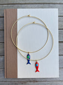 Gold Choker with Fish Charm