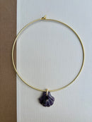 Gold Choker with Shell Charm