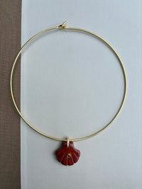 Gold Choker with Shell Charm