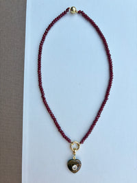 Autumn Mini Beads with Heart Stone Charms
