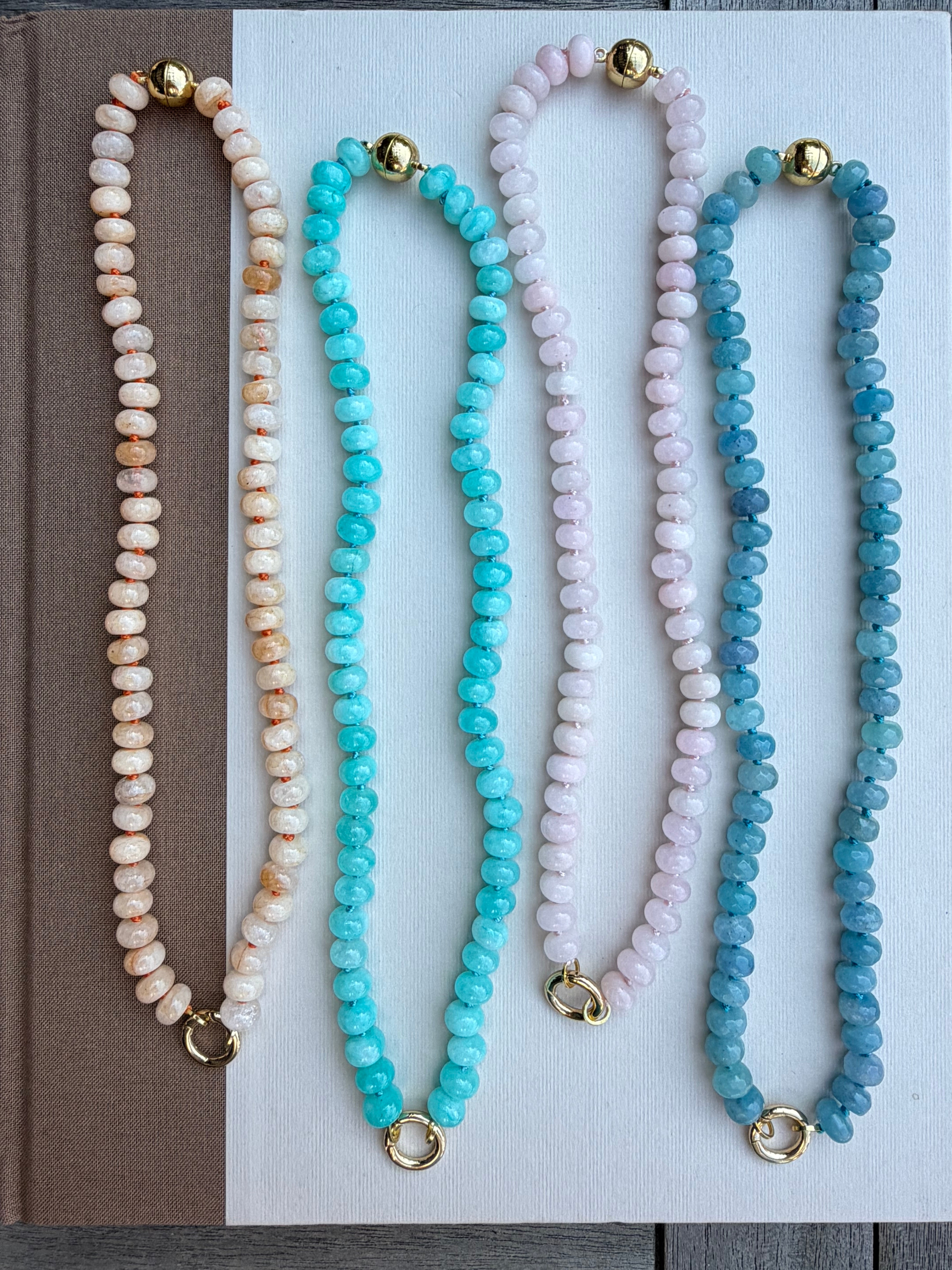 Jelly Bean Beaded Necklace