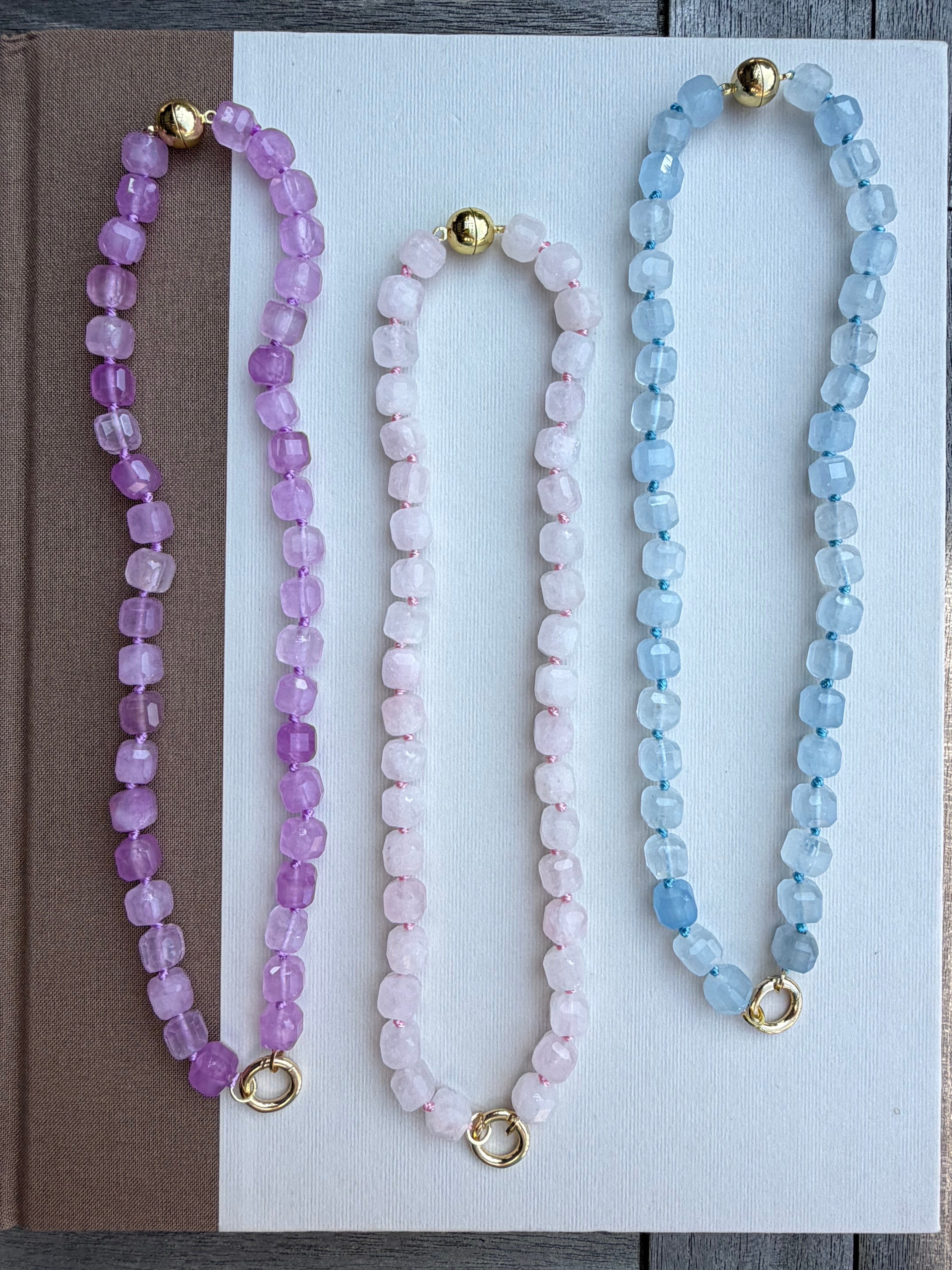 Sugar Cube Beaded Necklace