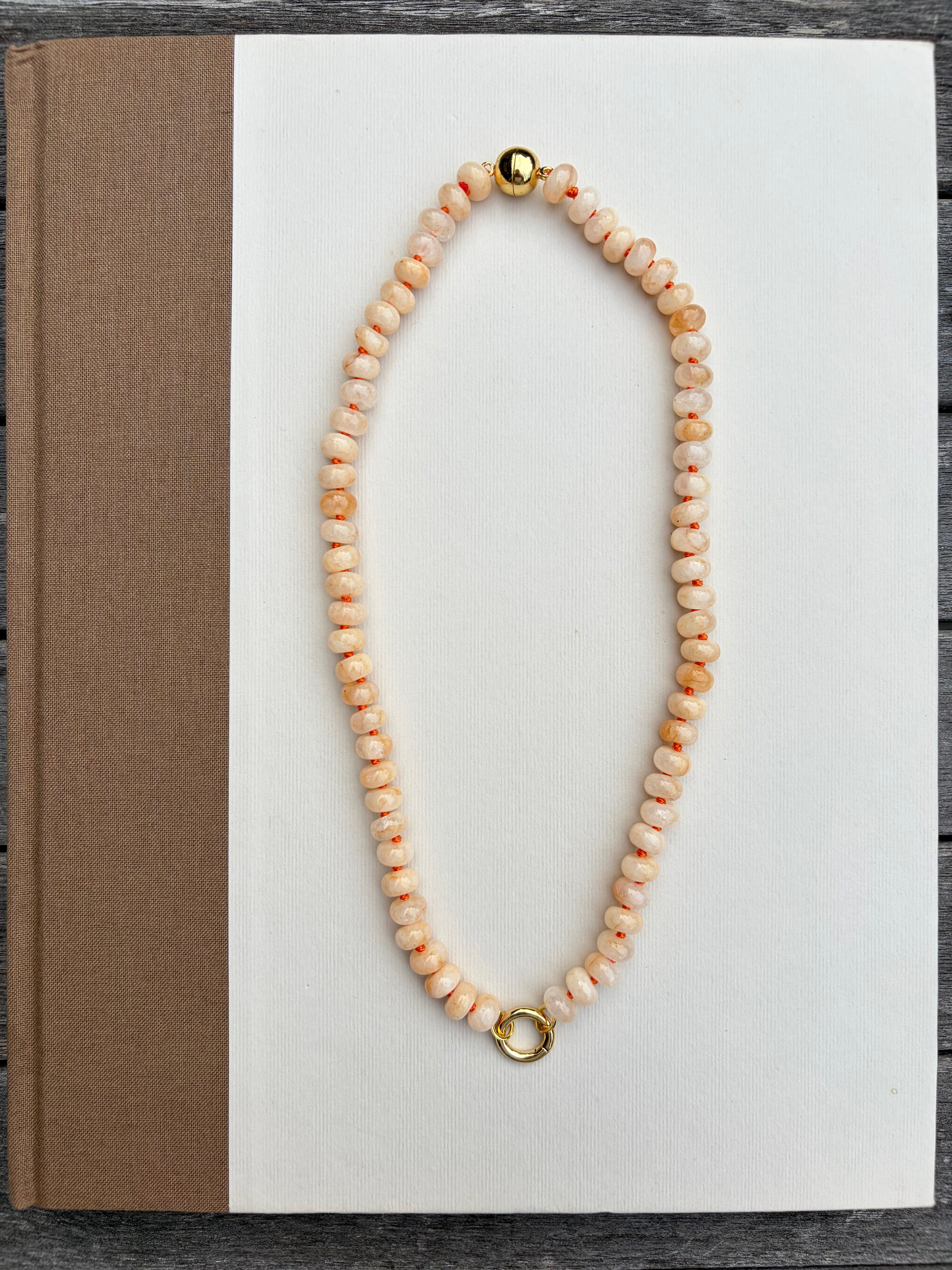 Creamsicle Jelly Bean Necklace