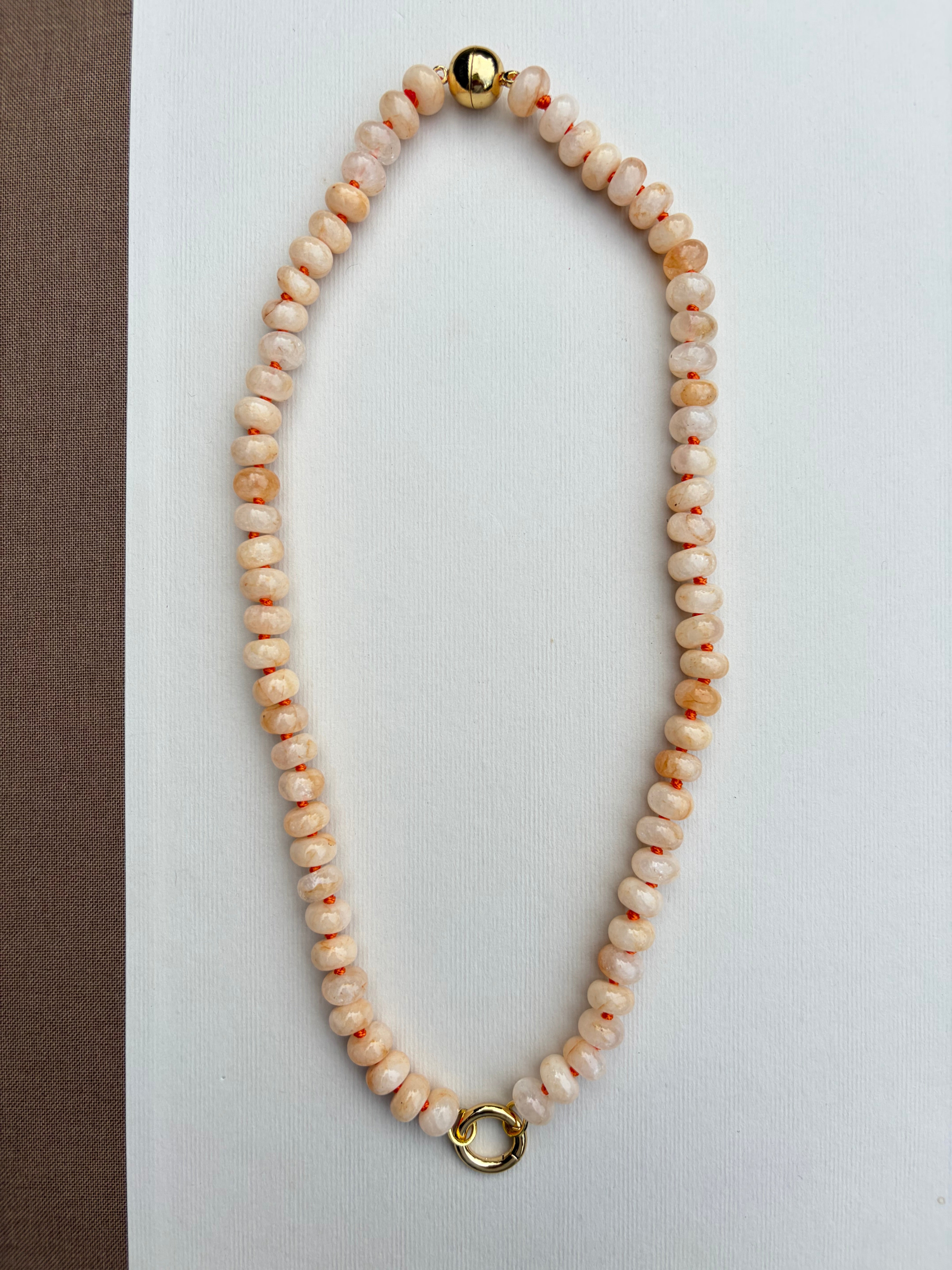 Creamsicle Jelly Bean Necklace