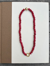 Red Jelly Bean Necklace