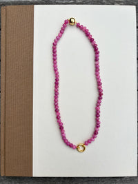 Magenta Rock Candy Necklace